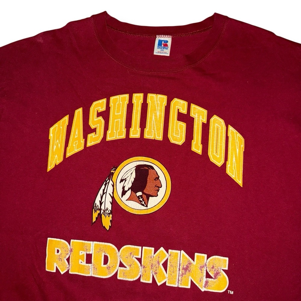 Vintage Washington Redskins T-Shirt Men 2XL Russell NFL Single Stitch USA Made‎